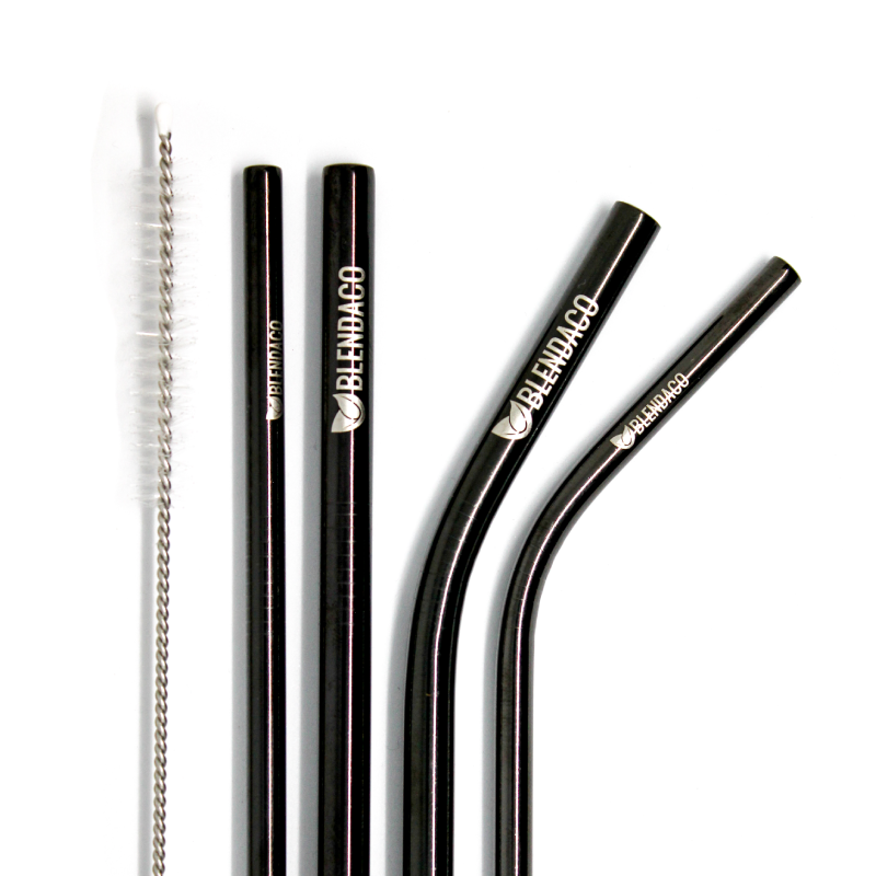 Black Metal Straw Set - Blendaco