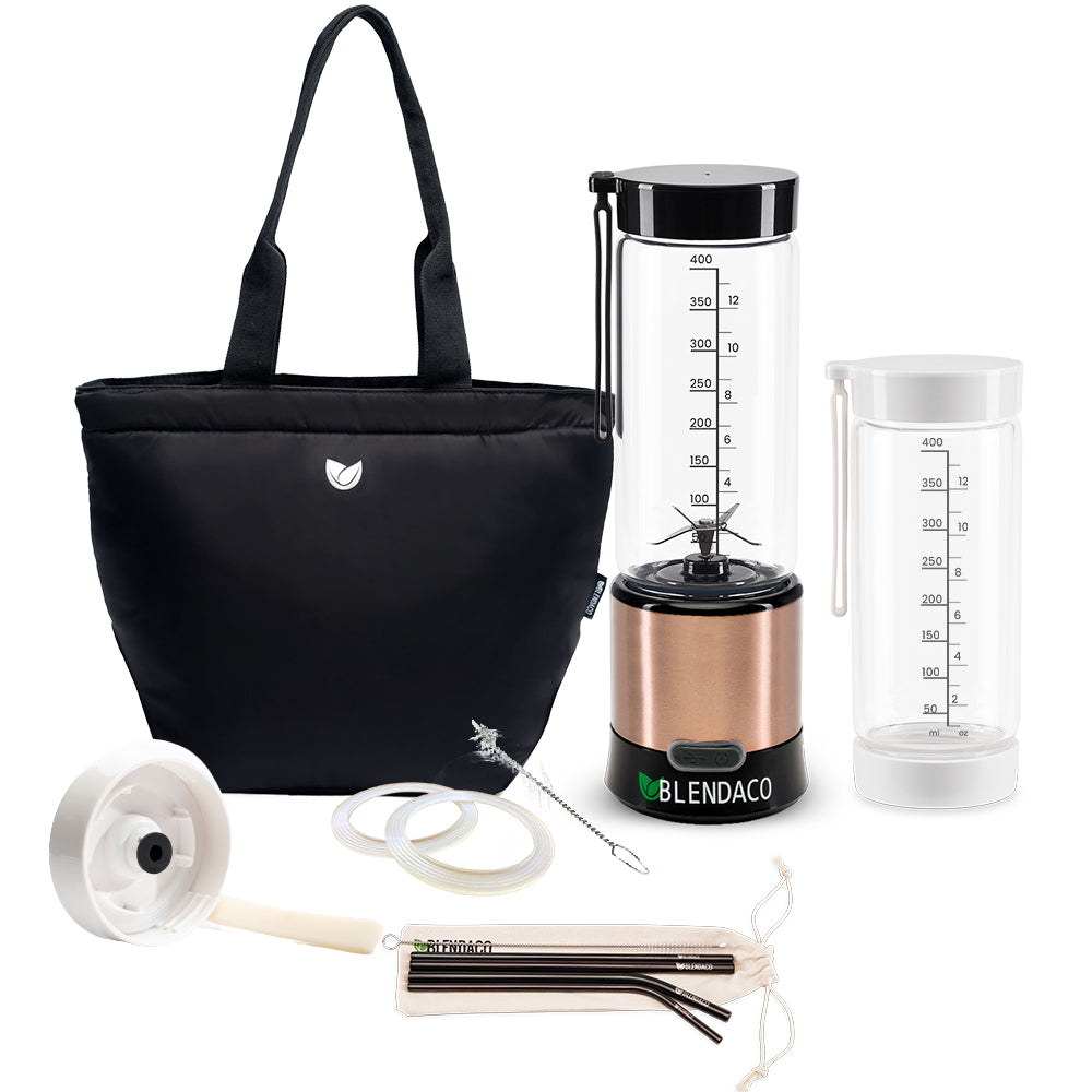 Blendaco Premium Package: Blender + Jar + Straws + Bag + HotLid + Brush&Gasket
